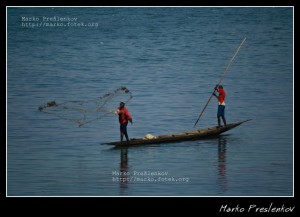 Fishing on Niger river in Mali Fishing on Niger river in Mali